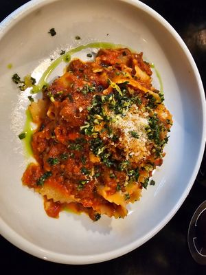 Papardelle ragu at Nonna's Nightmare in West End