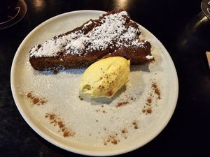 Apple tart with lemon custard, soooo good at Nonna's Nightmare in West End