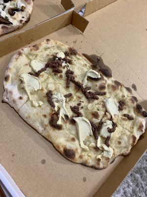 Focaccia Pizza at Nonna's Nightmare in West End