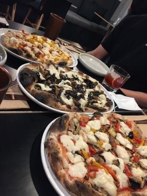 All food came out together in exceptional time at Nonna's Nightmare in West End