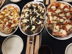 Potato; Magic Mushroom; Verdurina Pizzas at Nonna's Nightmare in West End