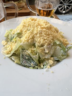Caesar salad (mostly a bowl of cheese)  at The Street  in Prague