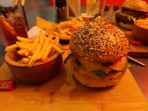 Cheeseburger at The Street  in Prague