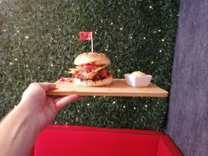 Mexican vegan burger with Chipotle soya mayo. Pure deliciousness;)  at The Street  in Prague