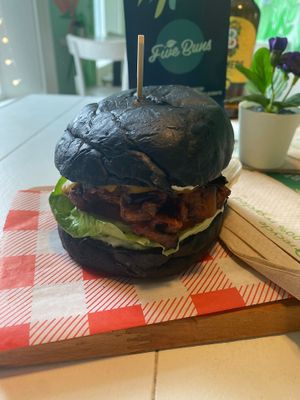 Black Jack Burger at Five Buns in South East London