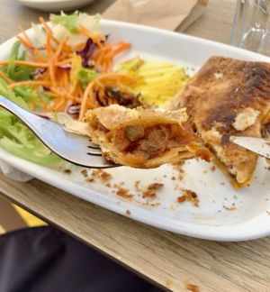 Empanada de cogumelos  at Tavila Cafe in Tavira