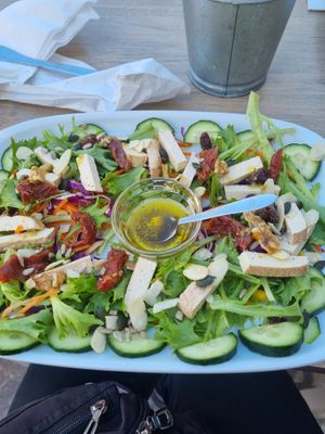 Smoked tofu salad at Tavila Cafe in Tavira