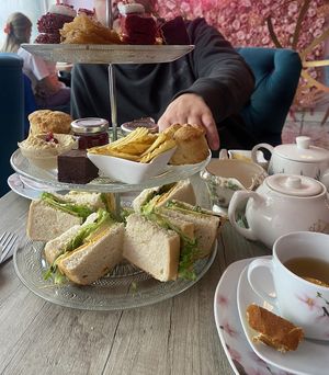 Vegan afternoon tea   at Blossom in Cardiff