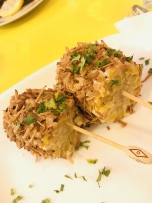 Crispy Cajun corn at L'Embuscade in Paris