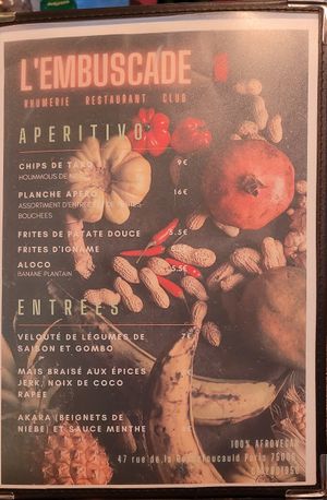 Menu [2022.5.06] at L'Embuscade in Paris