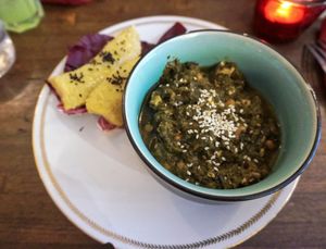 Saka-saka with silken tofu at L'Embuscade in Paris
