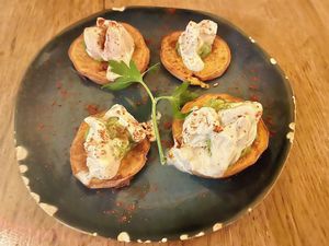 Sweet potatoe starter  at L'Embuscade in Paris