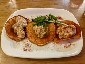 Sweet potato tacos  at L'Embuscade in Paris