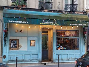 Outside at L'Embuscade in Paris