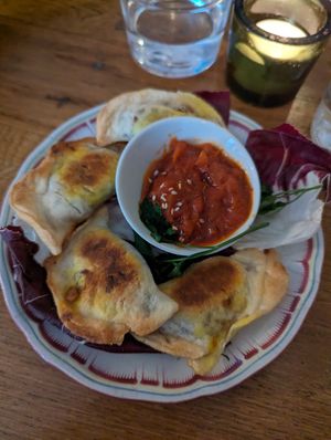 Jackfruit patties at L'Embuscade in Paris