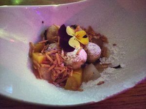 Chocolate fritters at L'Embuscade in Paris