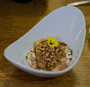 Banane plantain flambée au rhum at L'Embuscade in Paris