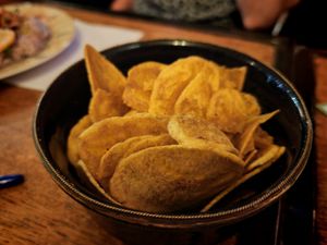 Home made chips at L'Embuscade in Paris