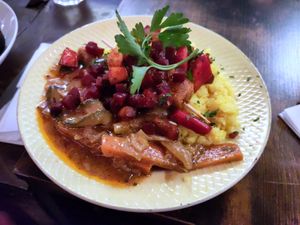 Tofu yassa at L'Embuscade in Paris