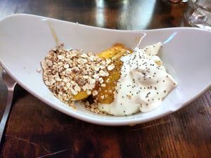 banana flambé at L'Embuscade in Paris