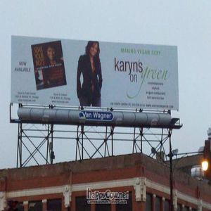 I've never seen a vegan billboard before.  :) at Karyn's on Green in Chicago