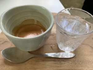Double espresso with sparkling water   at Against The Grind in Mill Park