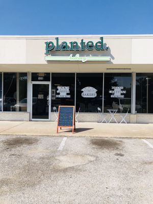 Storefront at Planted Bakery in Fort Worth