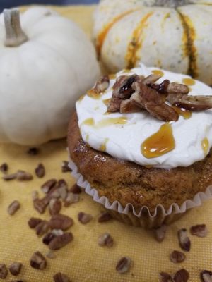 Pumpkin Maple Spice Cupcake at Planted Bakery in Fort Worth