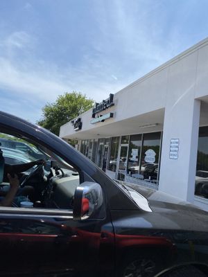 Just pulled up, I was extremely excited, should be a better photo of the front   at Planted Bakery in Fort Worth