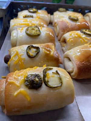 Jalapeño Sausage Rolls at Planted Bakery in Fort Worth