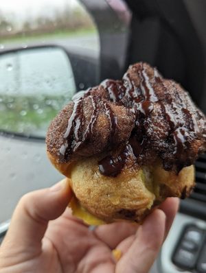 Churro cruffin at Planted Bakery in Fort Worth