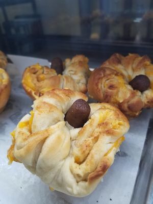 Maple Sausage & Cheddar Cruffin at Planted Bakery in Fort Worth