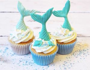 Mermaid cupcakes. at Alice in Cakeland in Rotterdam