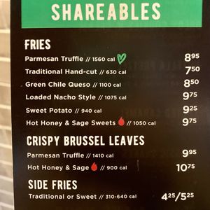 Appetizer Menu  at Hopdoddy Burger Bar in Round Rock