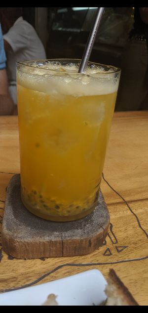 Passionfruit drink at Fonda Al Pirata in Havana
