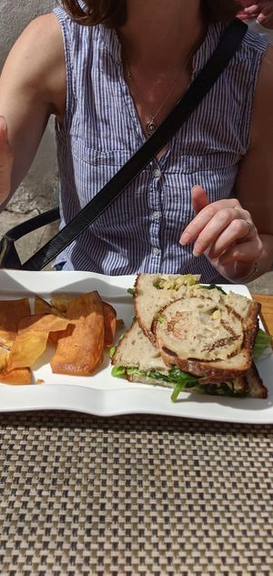 Vegan sandwhich at Fonda Al Pirata in Havana