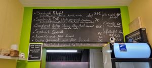 menu at Falafel Top in Leuven