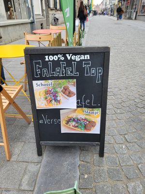 Outside at Falafel Top in Leuven