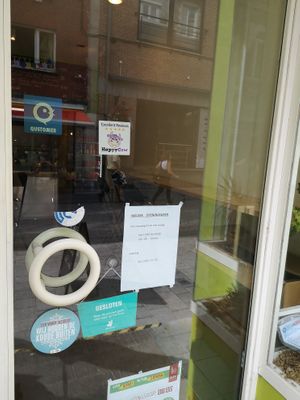 HC decal! at Falafel Top in Leuven