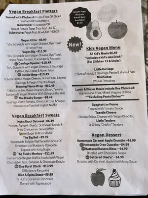 The blueberry pancakes are great! at Queens Coach in Niagara Falls