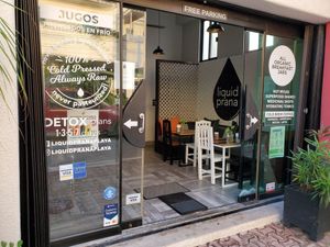 The shop at Liquid Prana in Playa Del Carmen