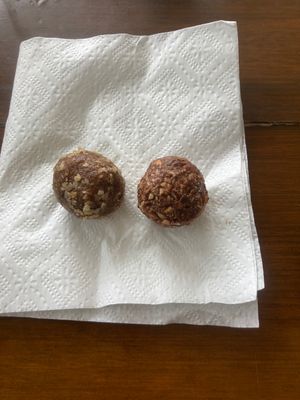 Two protein balls at Liquid Prana in Playa Del Carmen