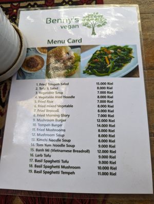  at Benny's Vegan in Battambang