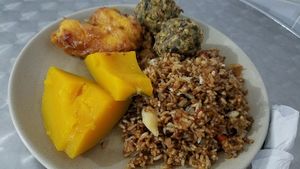 few items $3.80 at El Jardin Vegetariano in Panama City