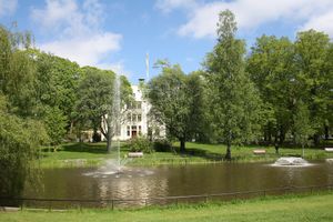 Park located 1 min from café. at Långbro Bakficka in Alvsjo