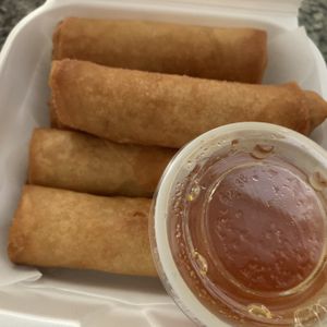 Thai spring rolls at Happy Thai in Bloomington
