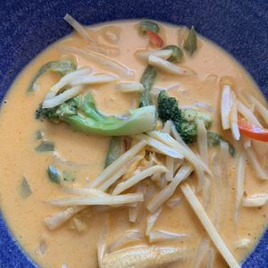 Red curry w/ vegetables  at Happy Thai in Bloomington