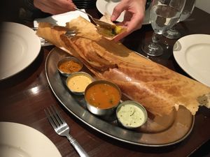 Masala Dosa at Navaratna in Stamford