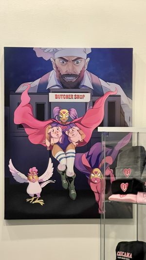 Artwork at Chicana Vegana in Fullerton