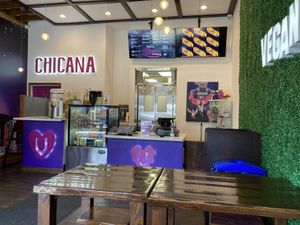 Inside  at Chicana Vegana in Fullerton